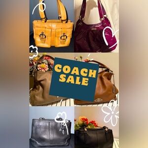 Coach bags like this flyer to let you know when I go live!